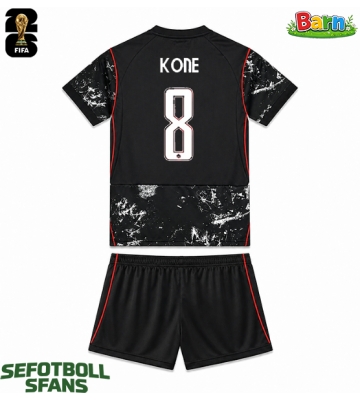 Kanada Ismael Kone #8 Bortaställ Barn VM 2026 Kortärmad (+ Korta byxor)